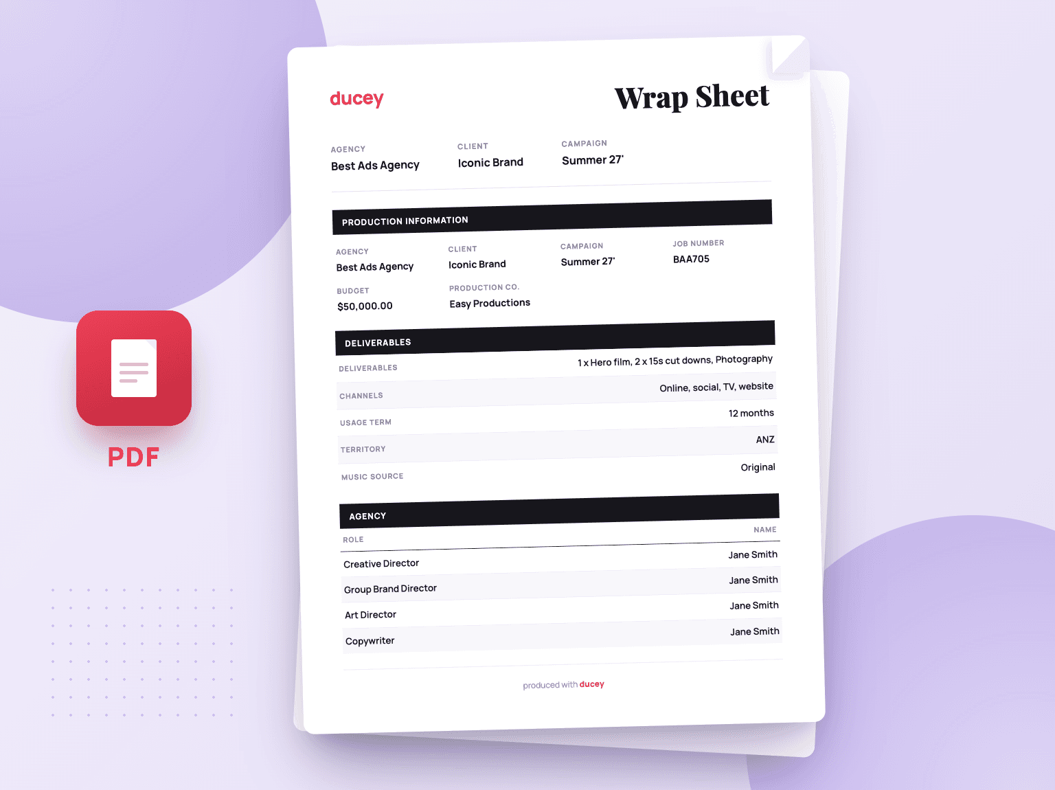 ducey wrap sheet graphic